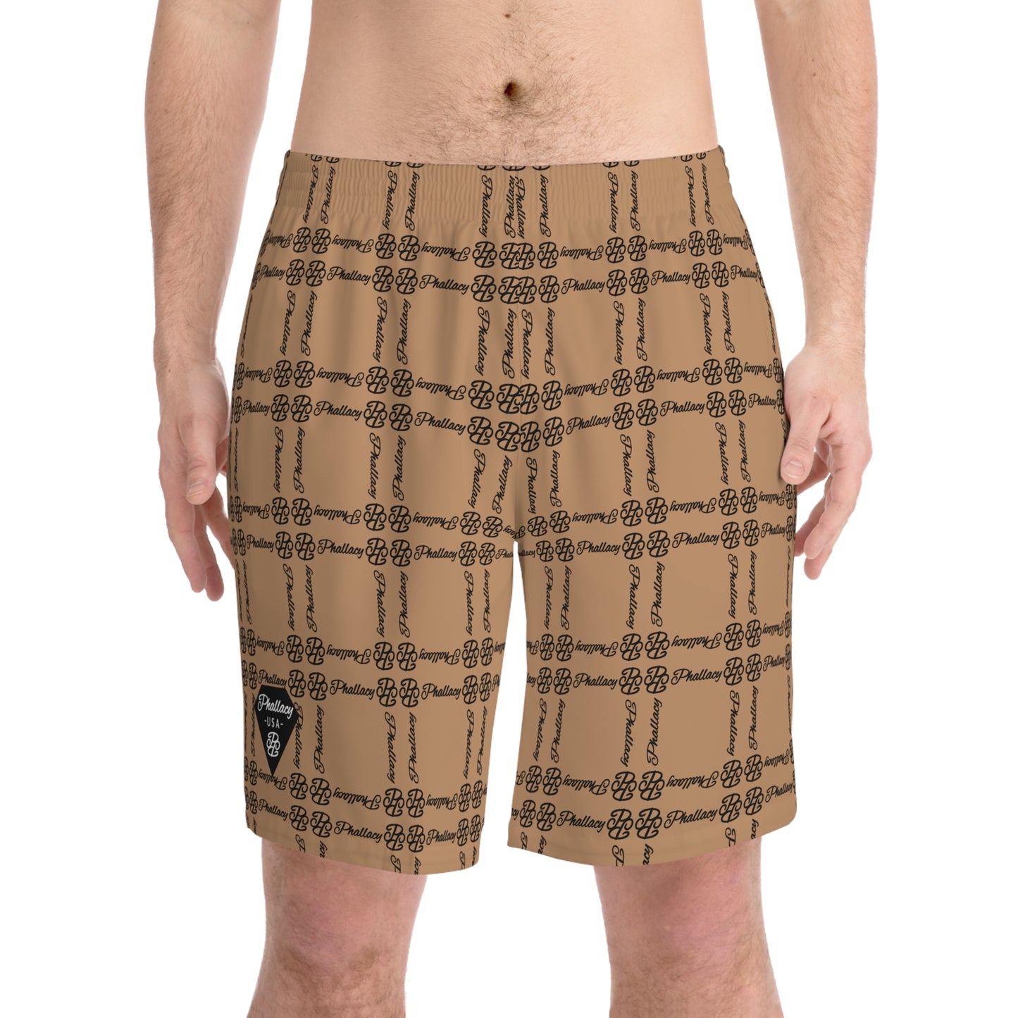 Phallacy Balance Designer Men's Elastic Beach Shorts