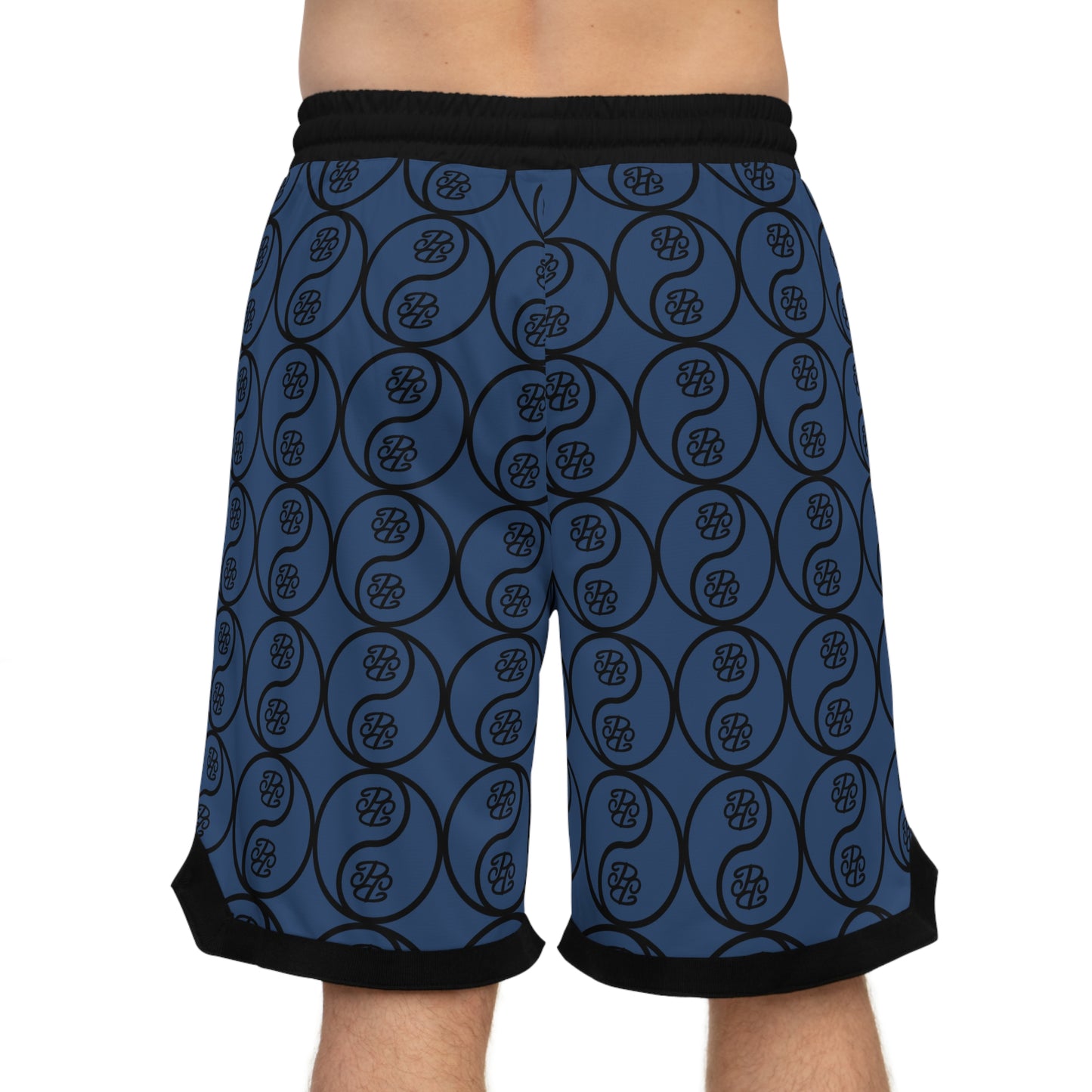 Phallacy Yin-Yang Designer Unisex Basketball Shorts