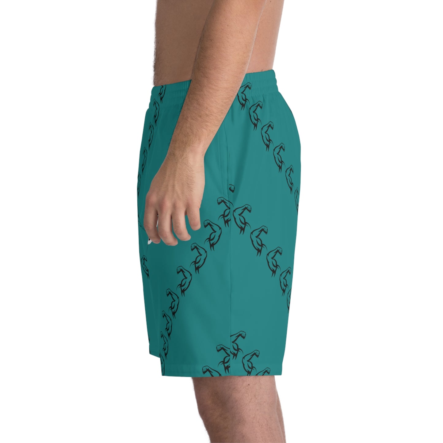 Phallacy Muscles Designer Elastic Gym Shorts