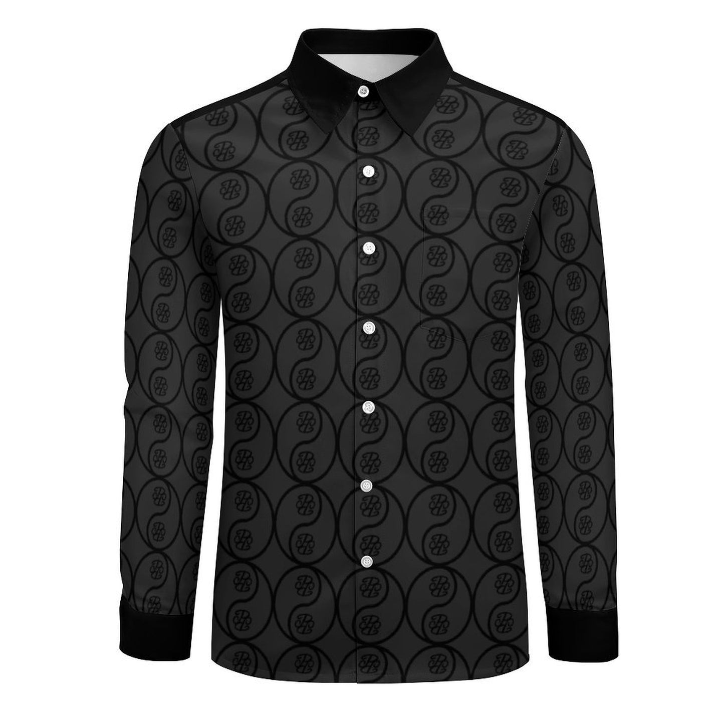 Phallacy Yin-Yang Designer Long Sleeve Button Up