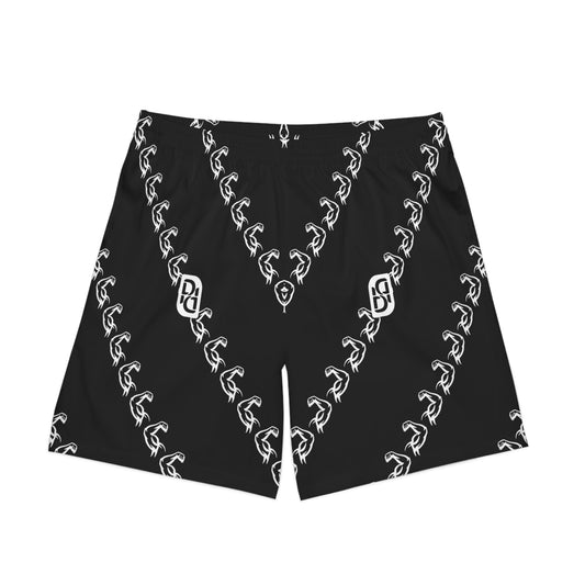 Phallacy Muscles Designer Elastic Gym Shorts