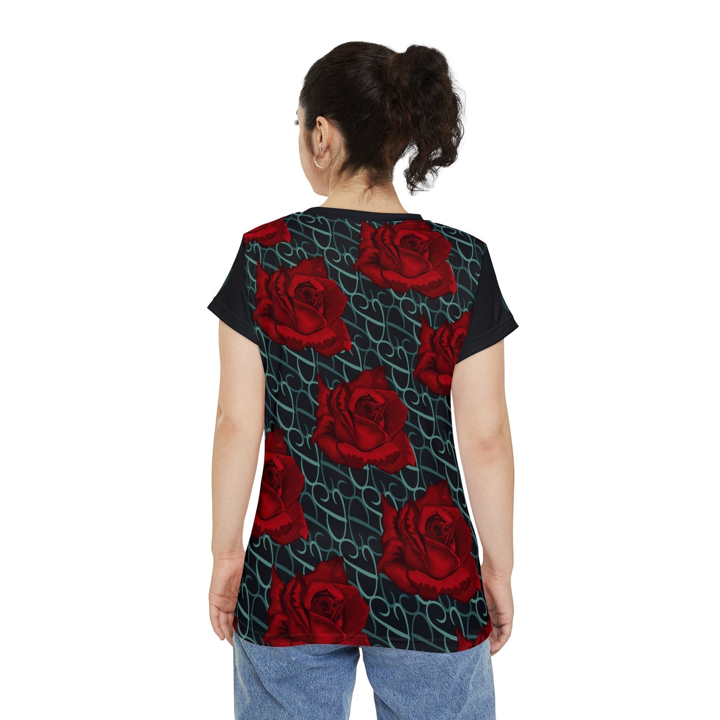 Phallacy Designer Floral Women's Short Sleeve Shirt