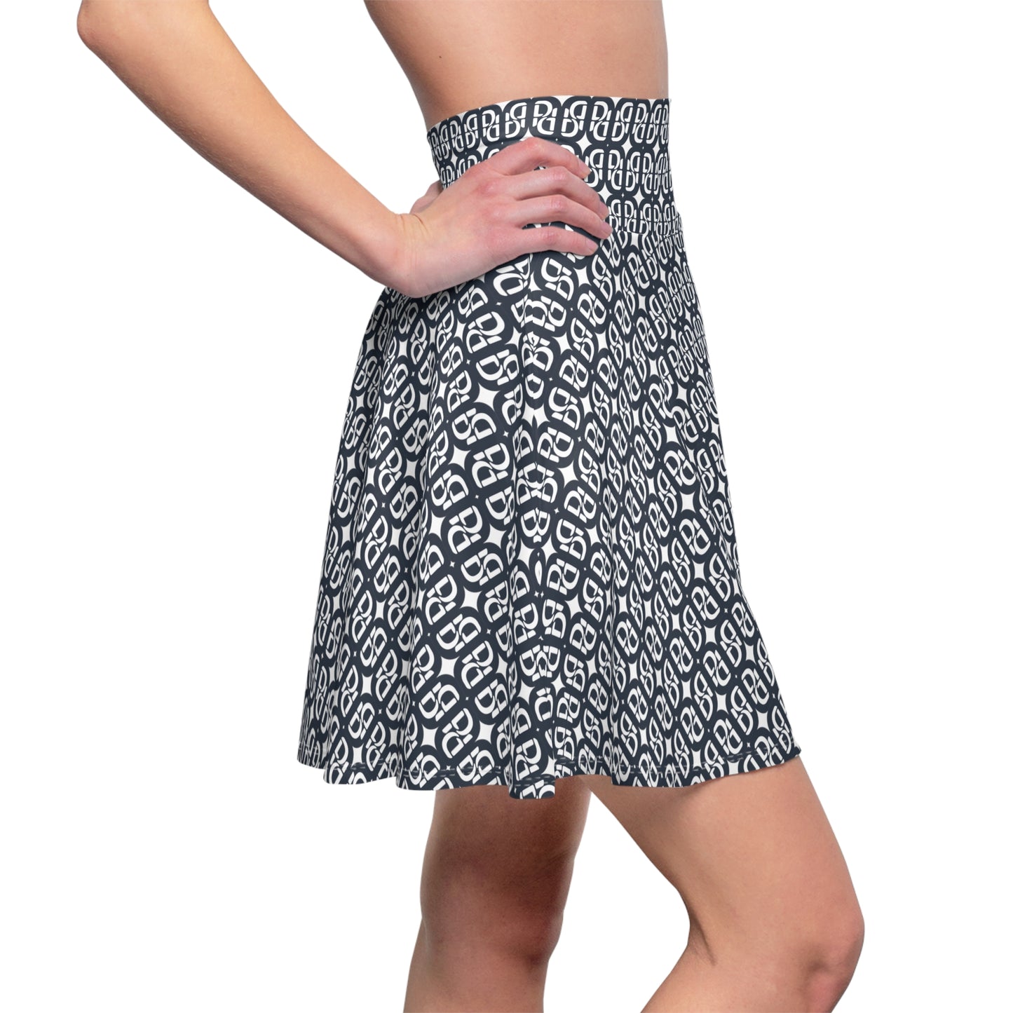 Phallacy Monogram Designer Skater Skirt