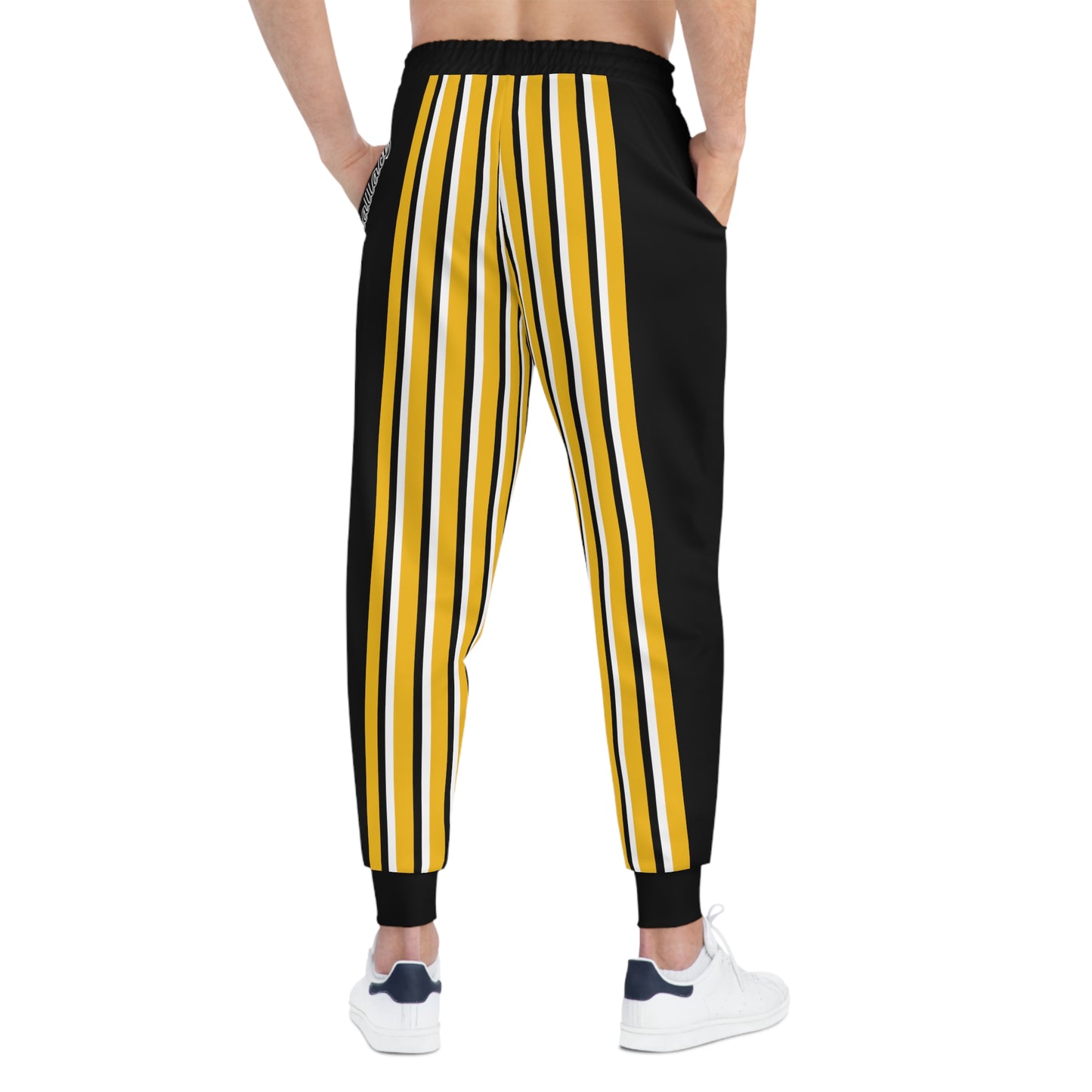 Phallacy Striped Designer Unisex Athletic Joggers