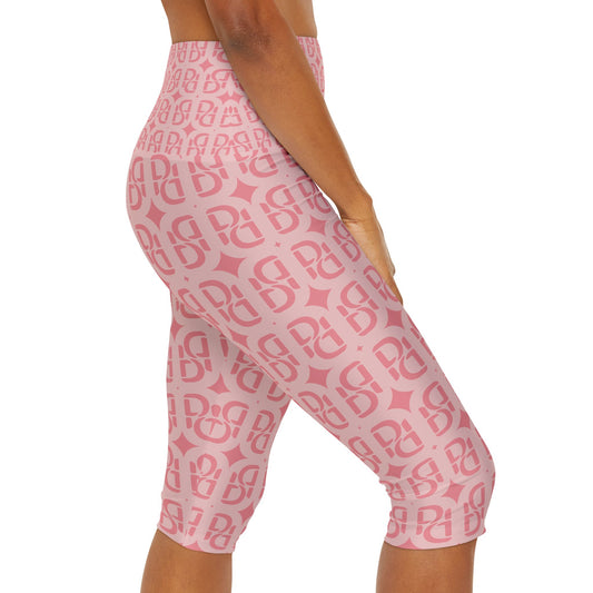 Phallacy Monogram Designer Yoga Capri Leggings