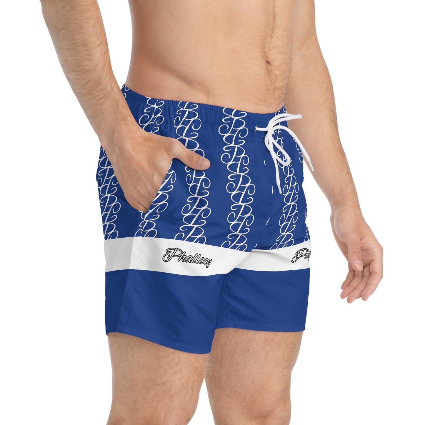 Phallacy Players Designer Swim Trunks