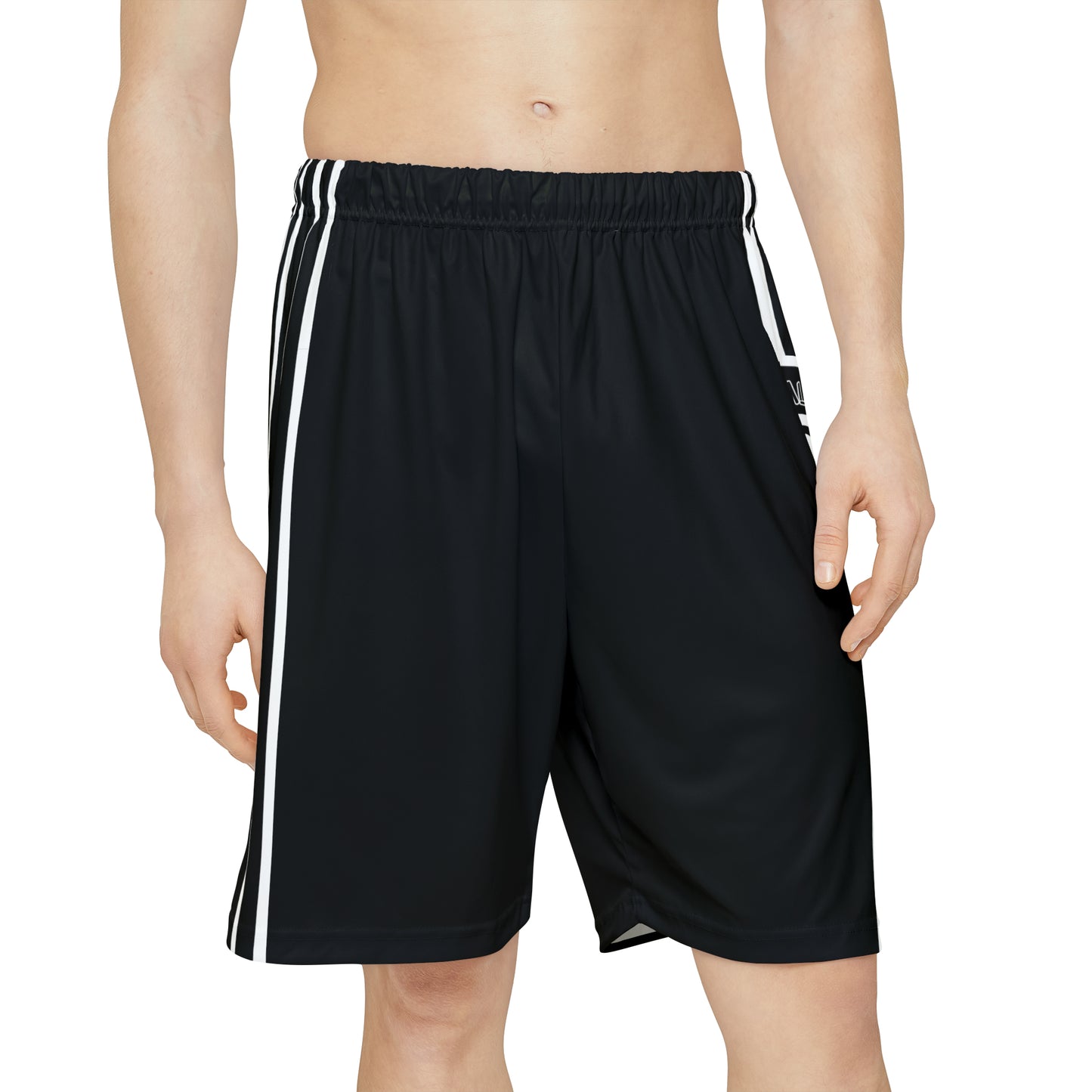 Phallacy Striped Designer Sports Shorts