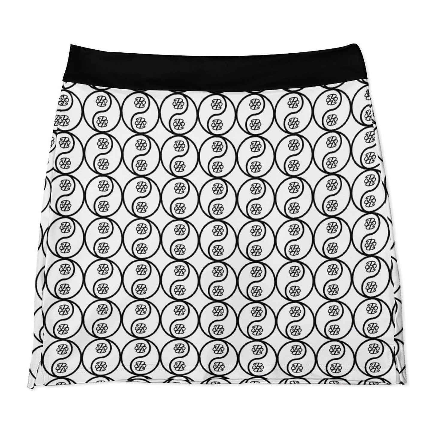 Phallacy Yin-Yang Designer A-Line Skirt w/ Pocket