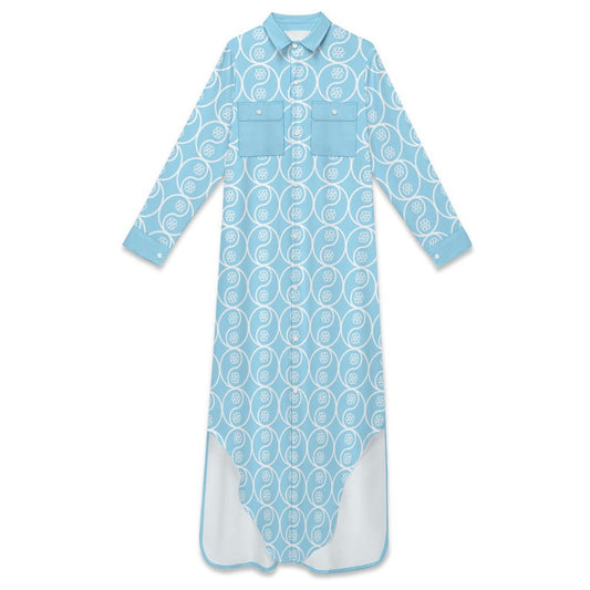 Phallacy Yin-Yang Designer Long Button Up Dress Shirt