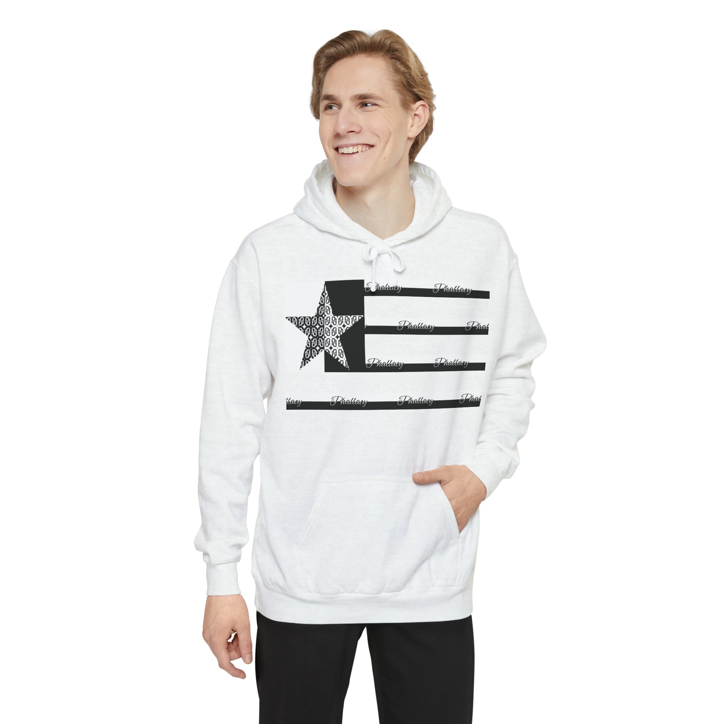 Phallacy Flag Unisex Garment-Dyed Hoodie