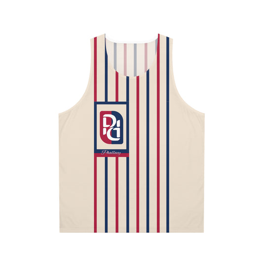 Phallacy Striped Designer Unisex Tank Top