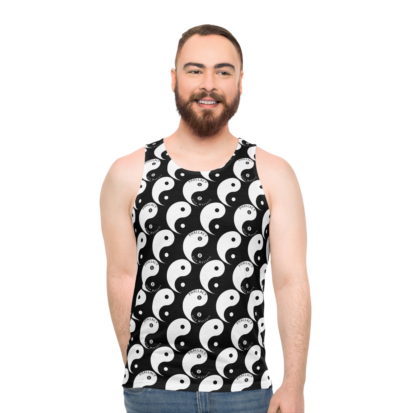 Phallacy Yin-Yang Designer Unisex Tank Top