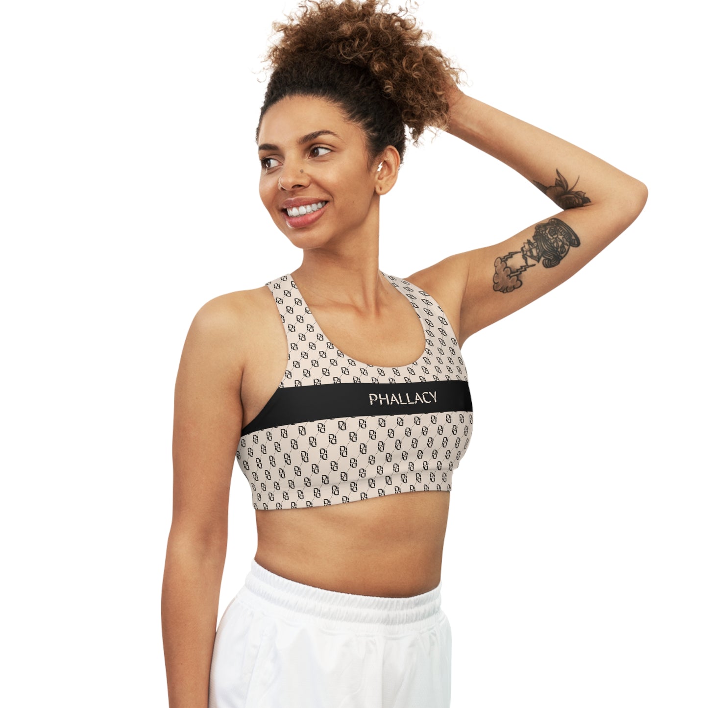 Phallacy Monogram Designer Seamless Sports Bra