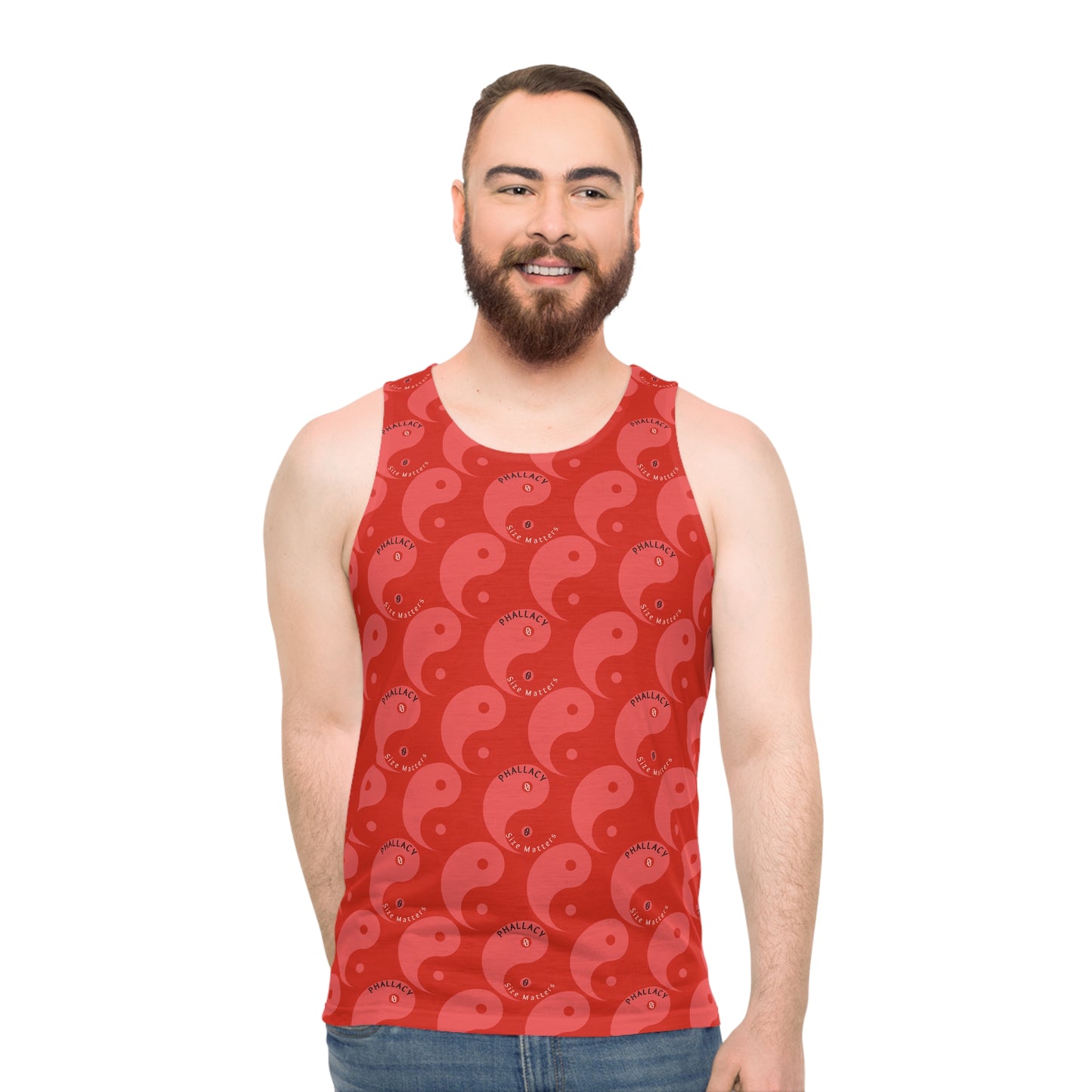 Phallacy Yin-Yang Designer Unisex Tank Top