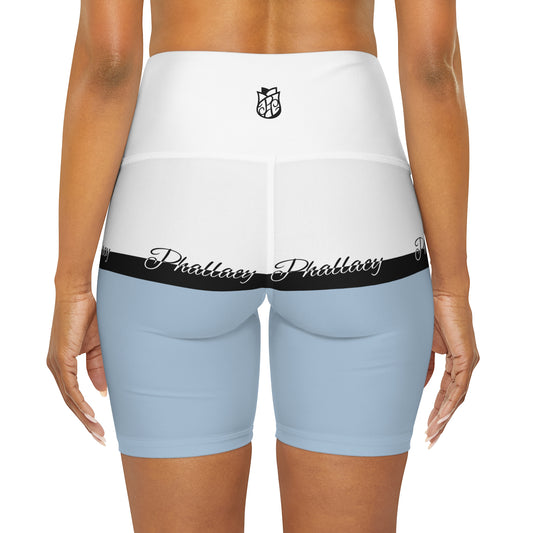 Phallacy Signature Designer High Waisted Yoga Shorts