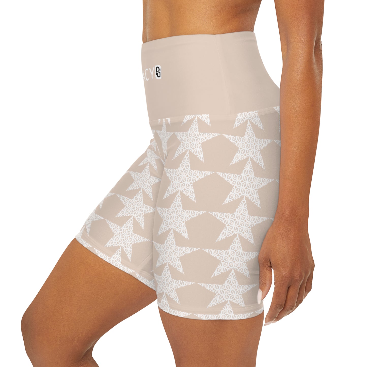 Phallacy Star Designer High Waisted Yoga Shorts