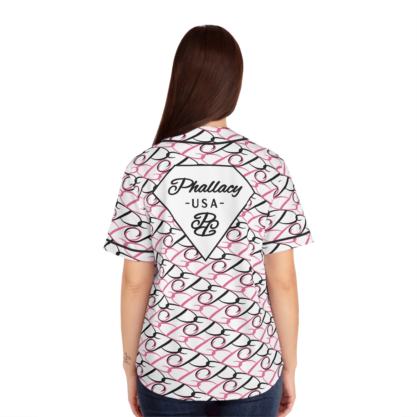 Phallacy Diamond Designer Women's Baseball Jersey