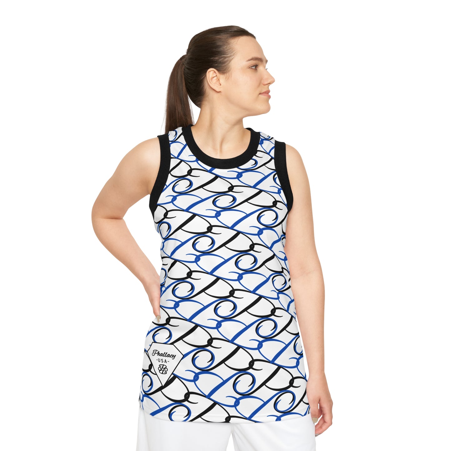 Phallacy Diamond Designer Unisex Basketball Jersey