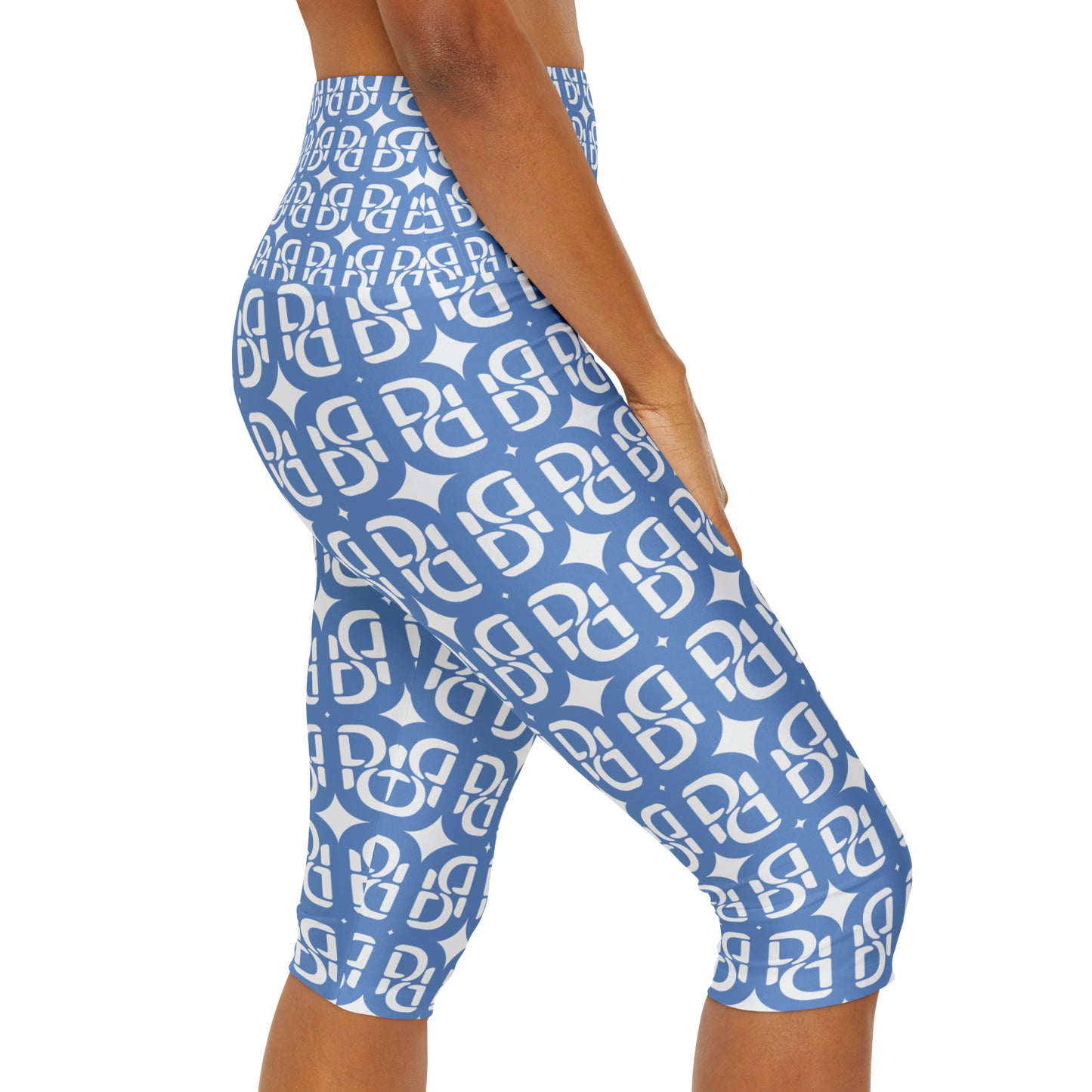 Phallacy Monogram Designer Yoga Capri Leggings