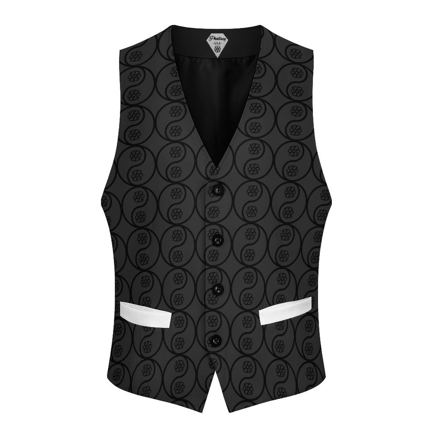 Phallacy Yin-Yang Designer Men's Sleeveless Vest