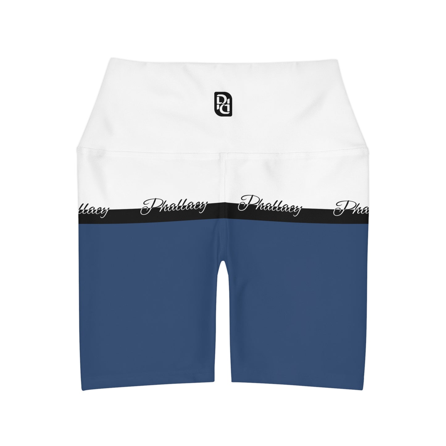 Phallacy Signature Designer High Waisted Yoga Shorts