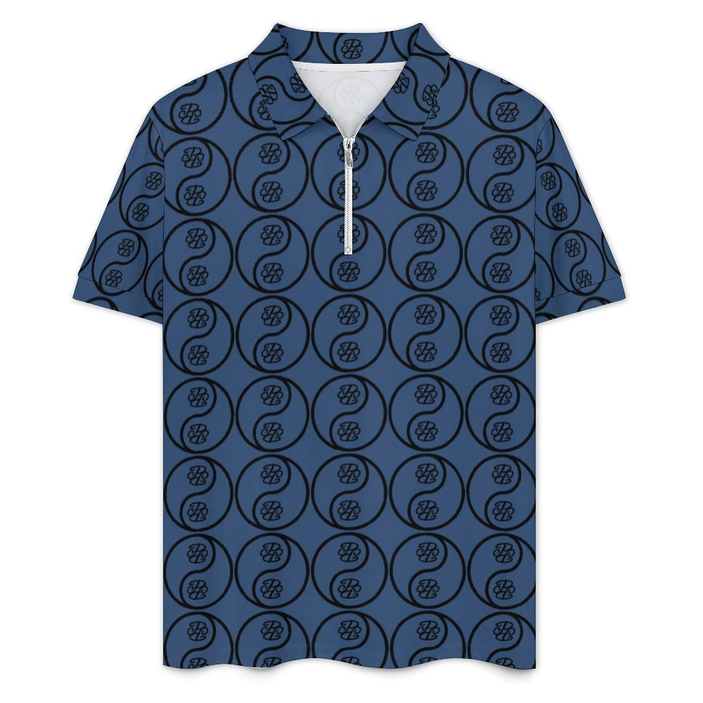 Phallacy Yin-Yang Designer Zip-Up Polo Set