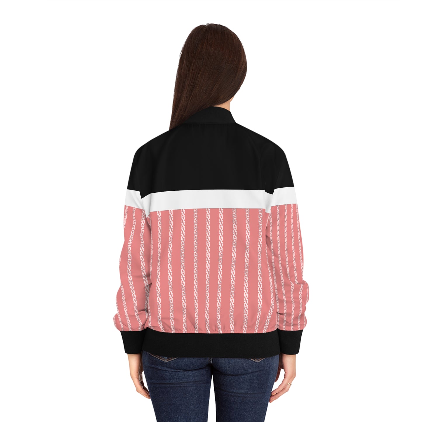 Phallacy Striped Designer Women's Bomber Jacket