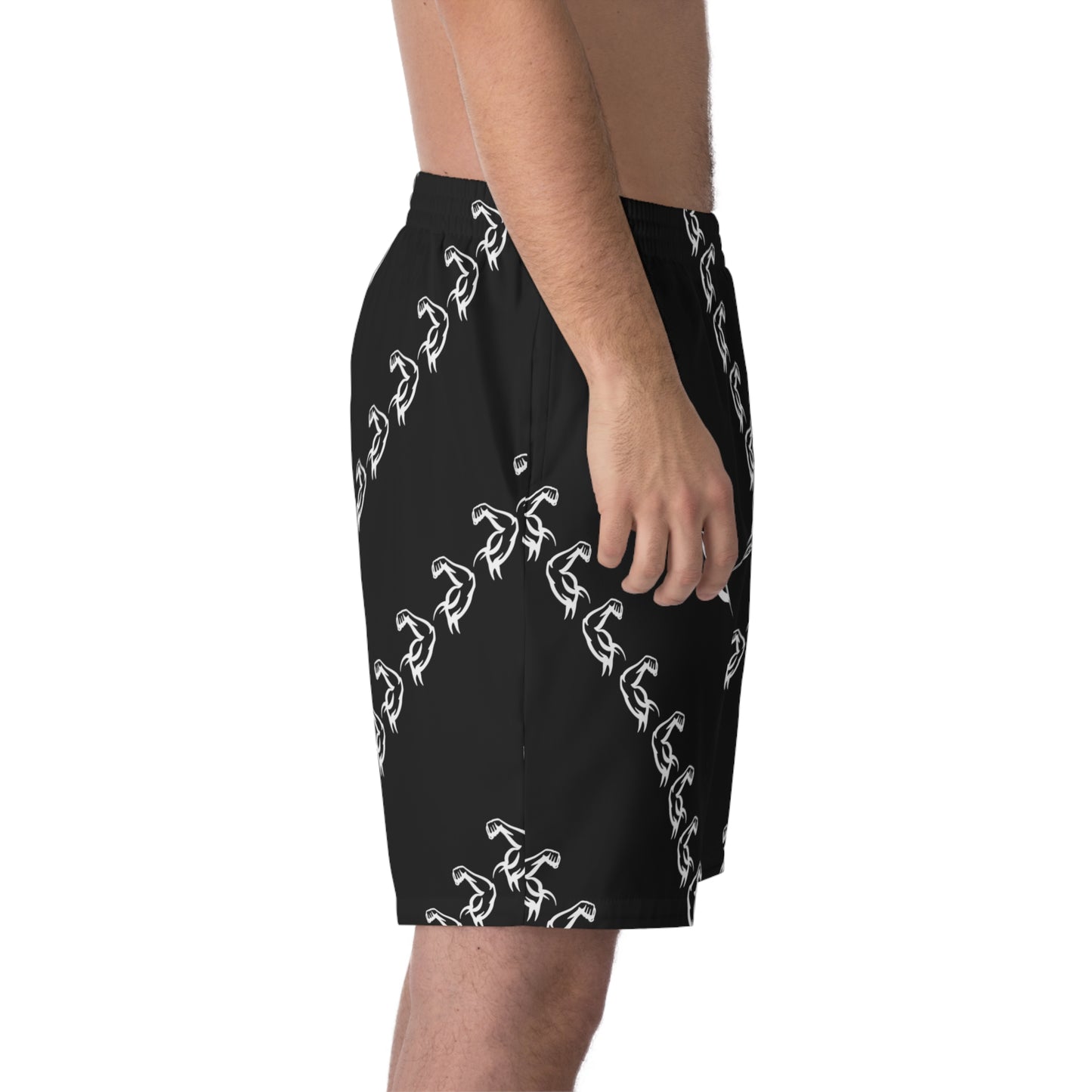 Phallacy Muscles Designer Elastic Gym Shorts