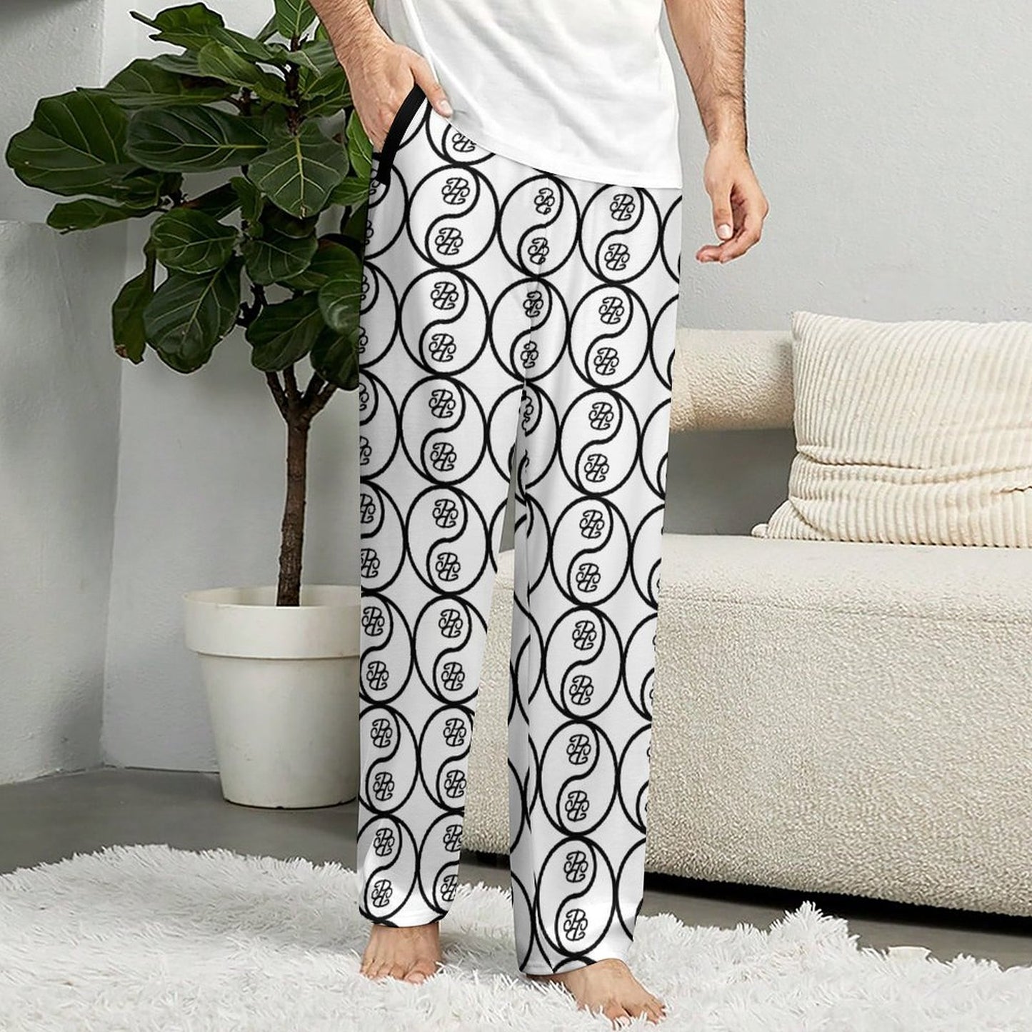 Phallacy Yin-Yang Designer Unisex Lounge Pants