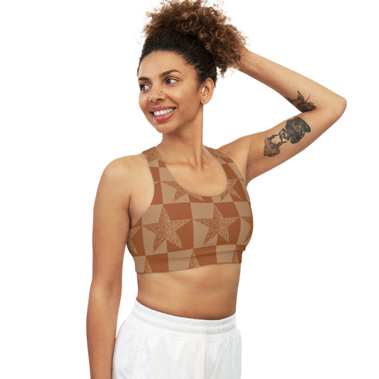 Phallacy Star  Designer Seamless Sports Bra