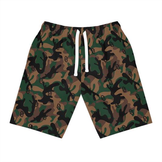 Phallacy Camo Designer Athletic Shorts