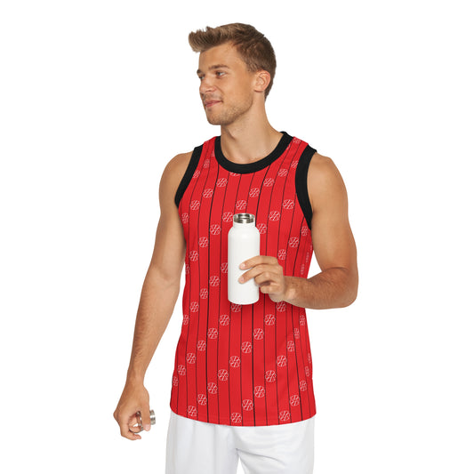 Phallacy Striped Designer Unisex Basketball Jersey