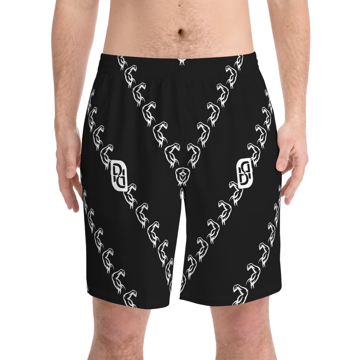 Phallacy Muscles Designer Elastic Gym Shorts