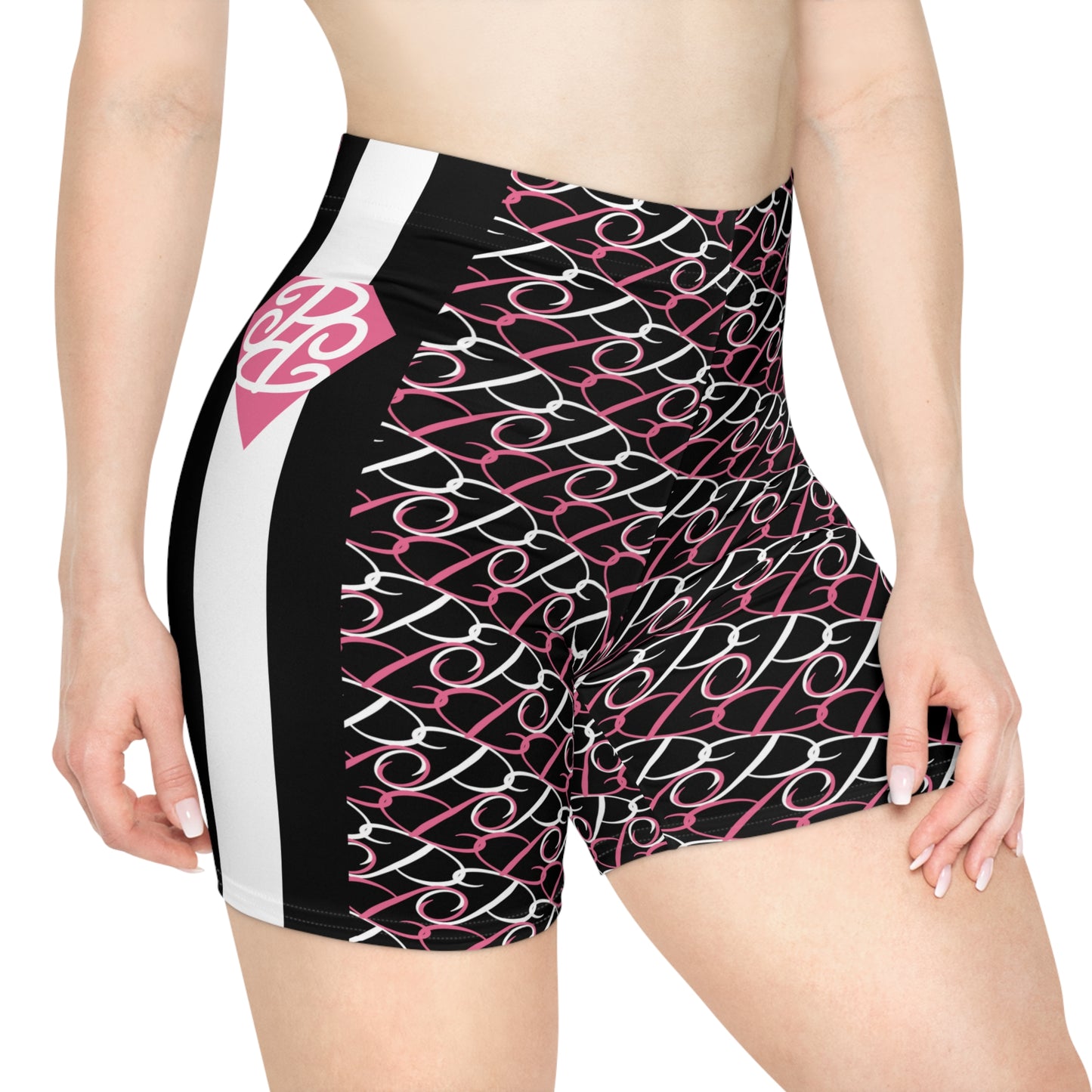 Phallacy Diamond Designer Women's Biker Shorts