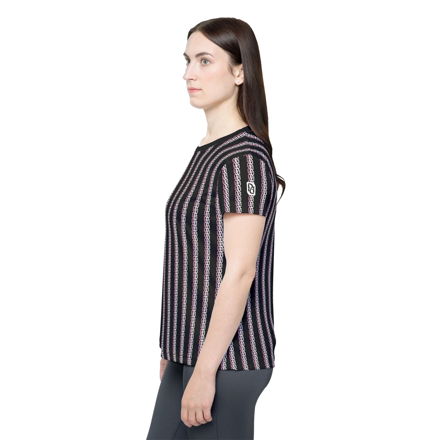 Phallacy Striped Designer Women's Sports Jersey