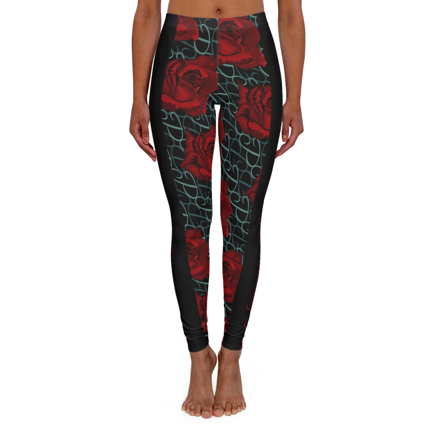 Phallacy Designer Floral Casual Spandex Leggings