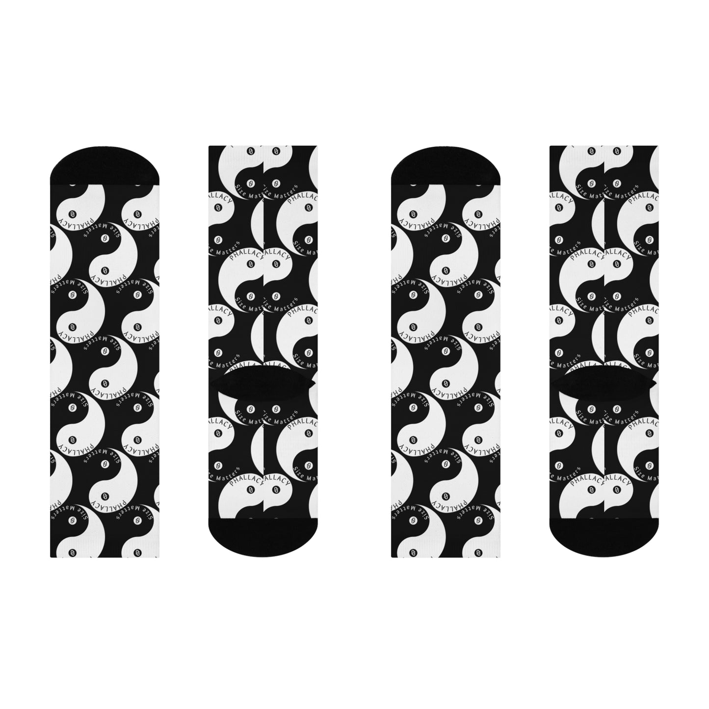 Phallacy Yin-Yang Designer Cushioned Socks