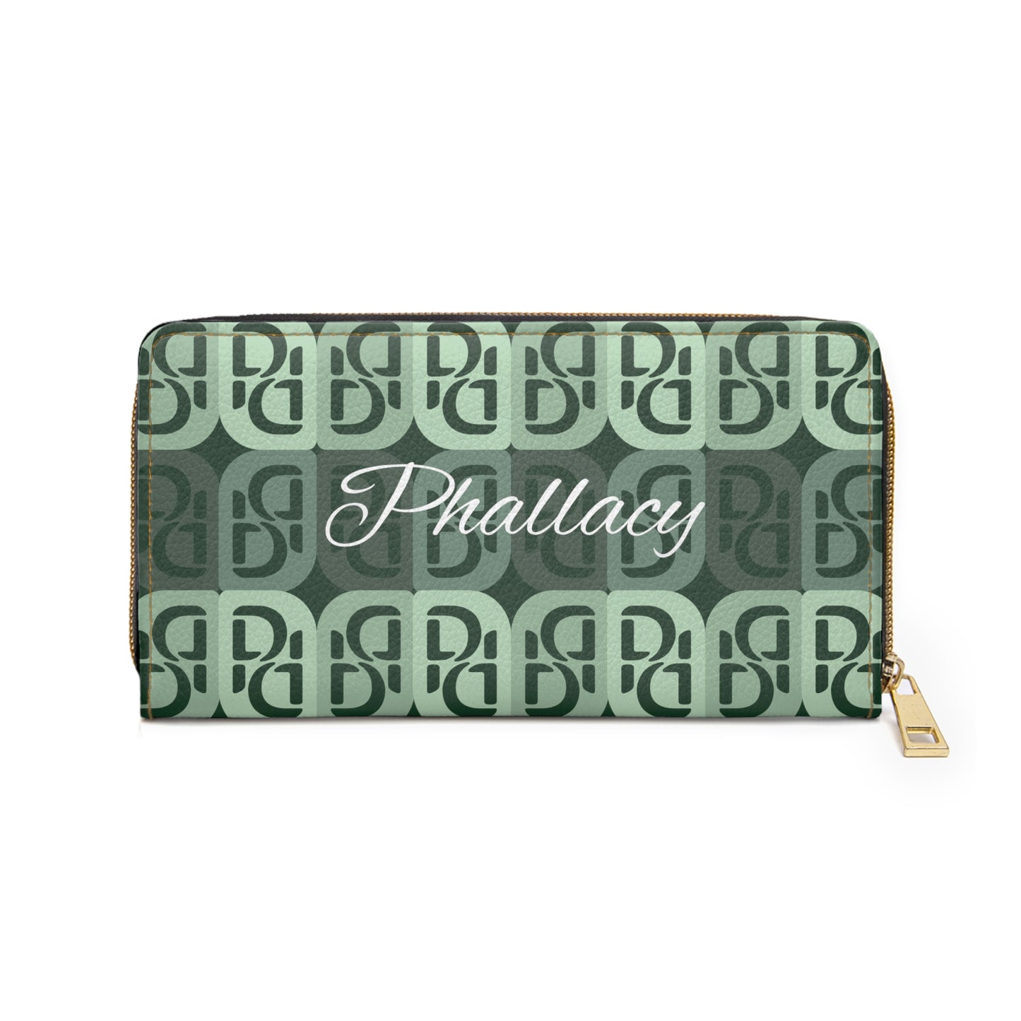 Phallacy Monogram Designer Zipper Wallet