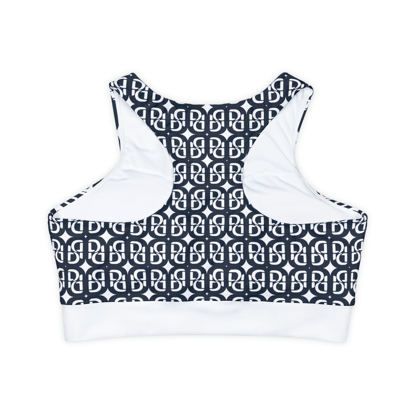 Phallacy Monogram Designer Padded Sports Bra