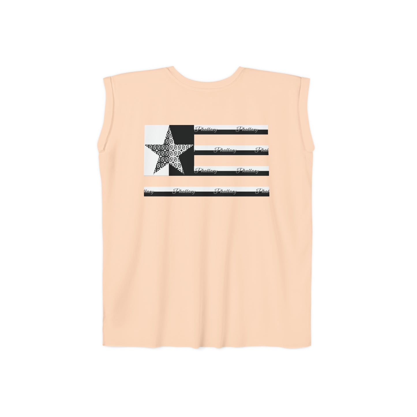 Phallacy Flag Women’s Flowy Rolled Cuffs Muscle Tee