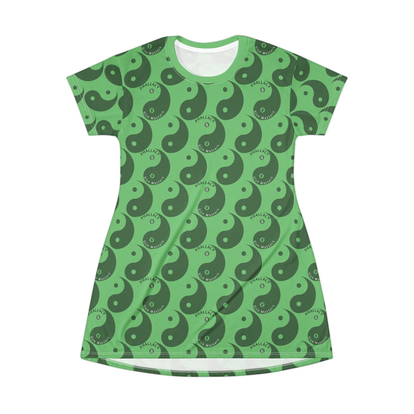 Phallacy Yin-Yang Designer T-Shirt Dress