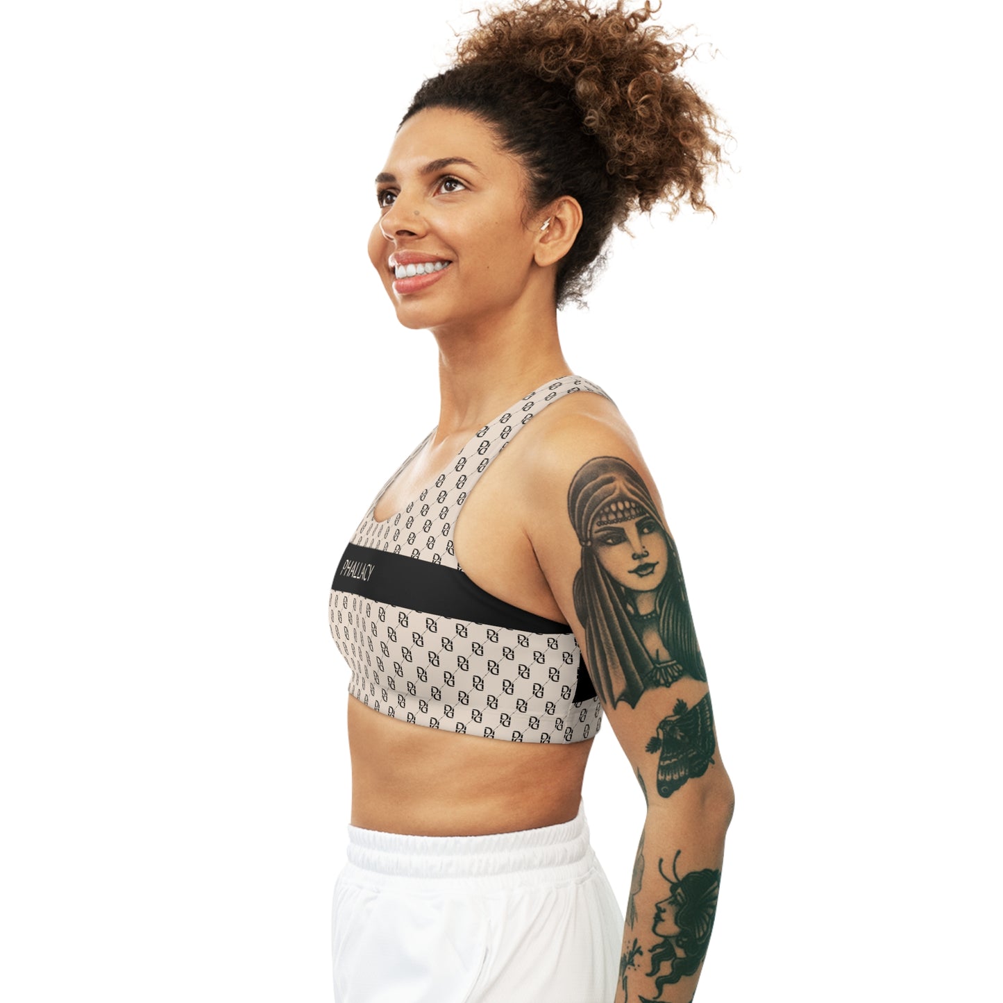 Phallacy Monogram Designer Seamless Sports Bra