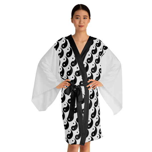 Phallacy Yin-Yang Designer Long Sleeve Kimono Robe