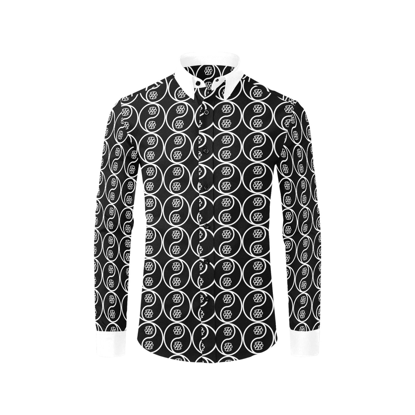 Phallacy Yin-Yang Designer Button Up Dress Shirt