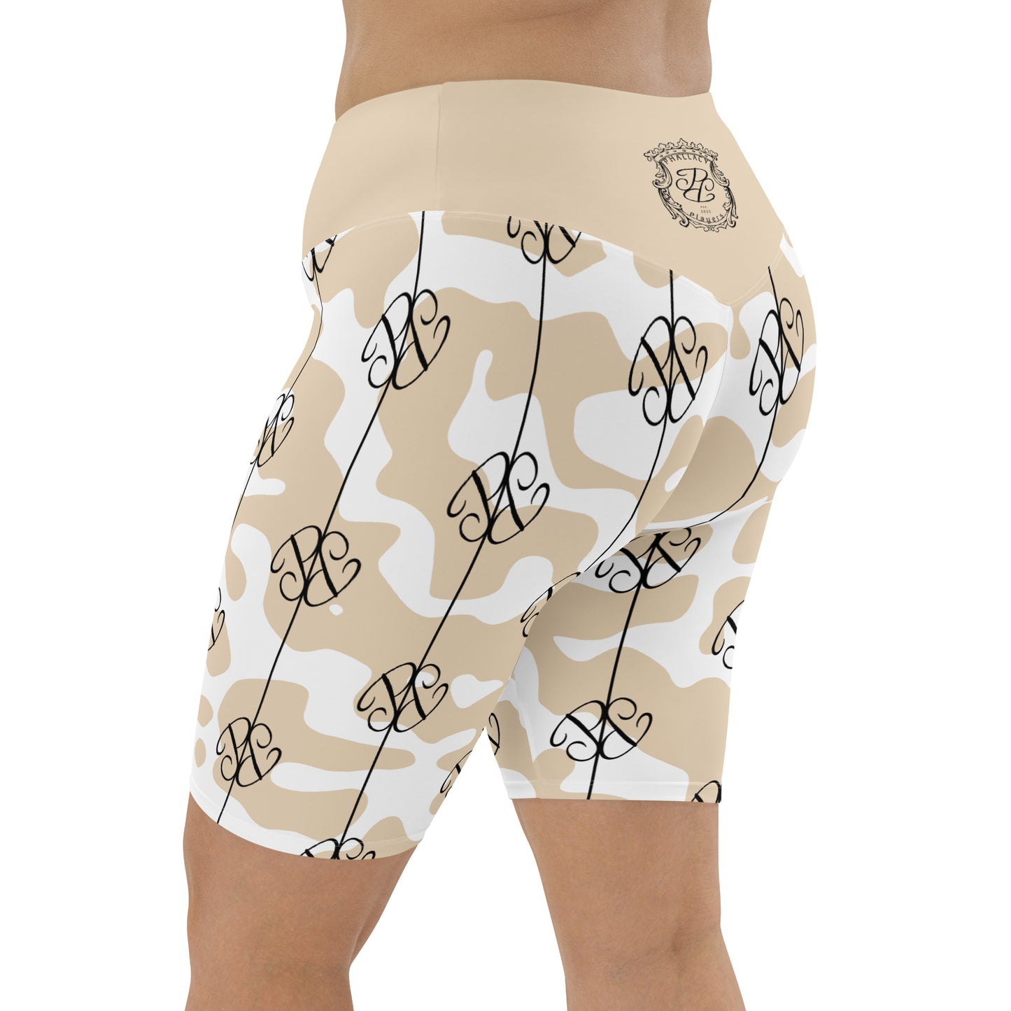 Phallacy Players Camo Designer Women's Biker Shorts