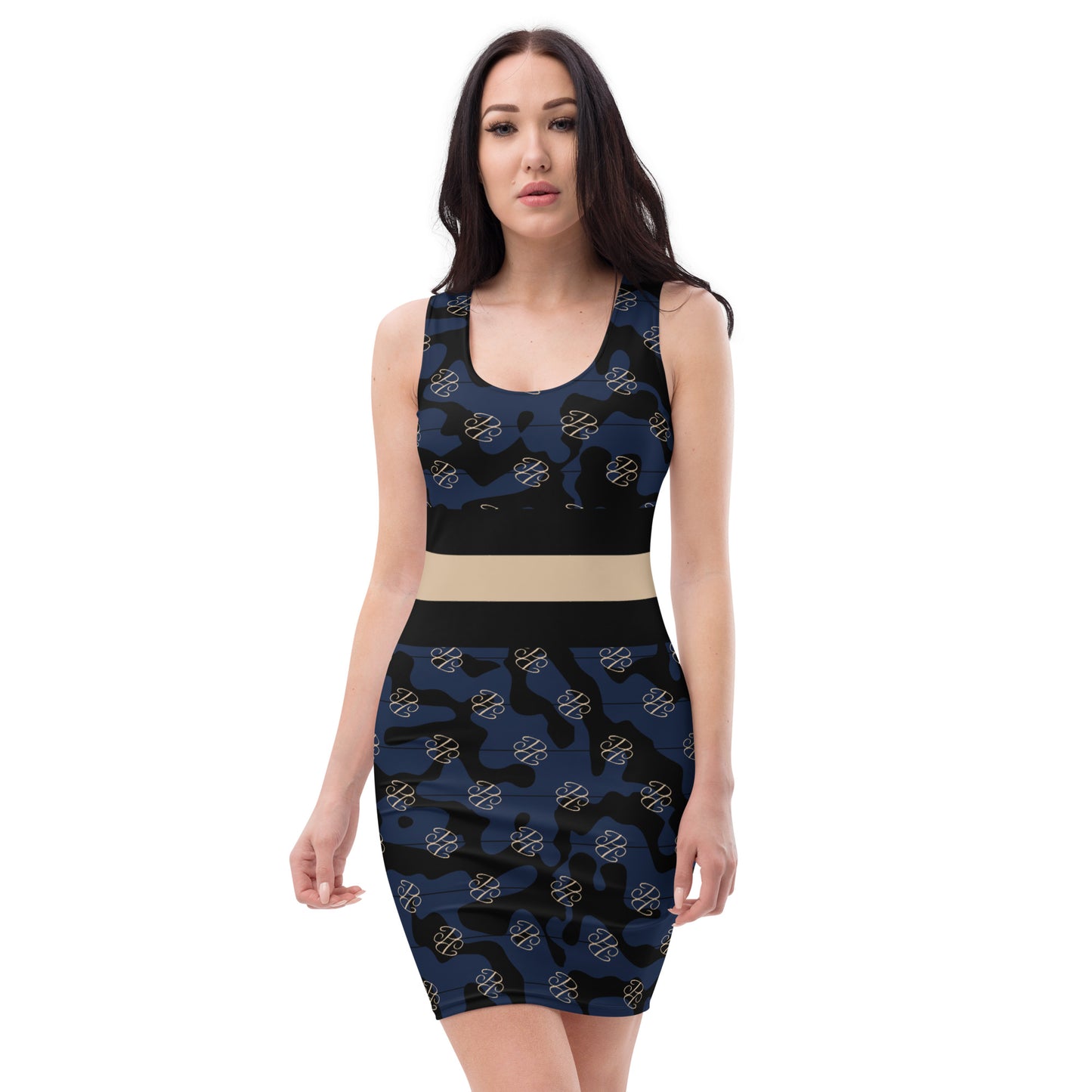 Phallacy Camo Designer Bodycon Dress