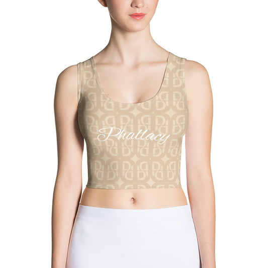 Phallacy Monogram Designer Cropped Tank Top