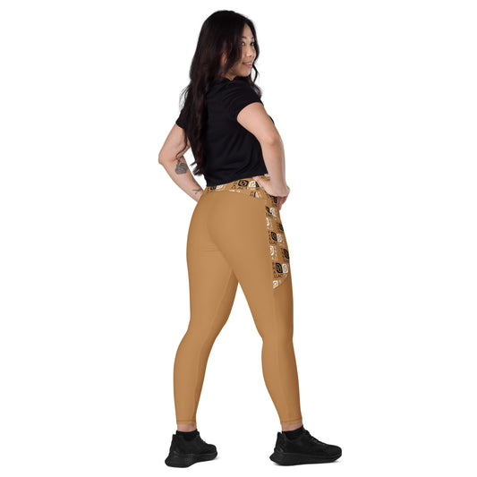 Phallacy Balance Designer Crossover Leggings w/ Pockets