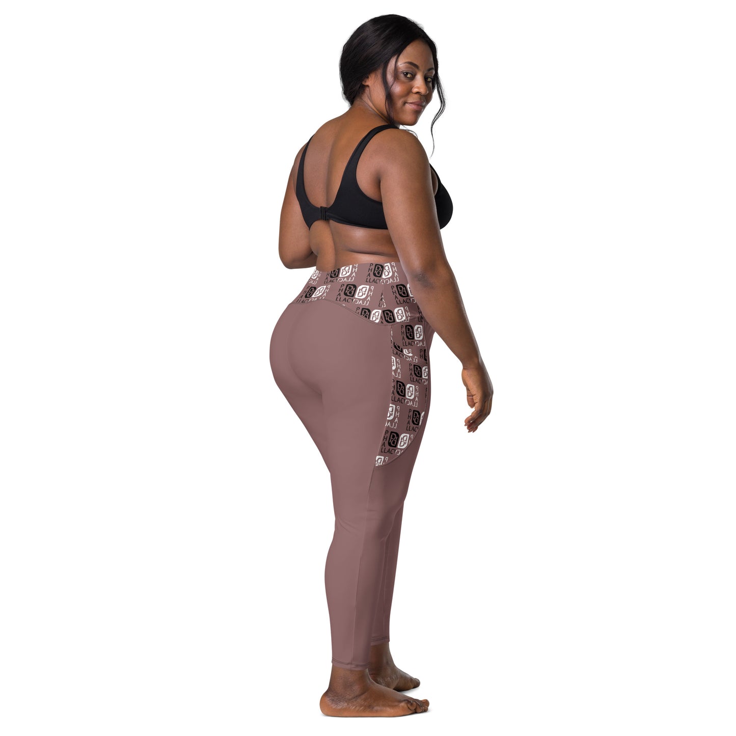 Phallacy Balance Designer Crossover Leggings w/ Pockets