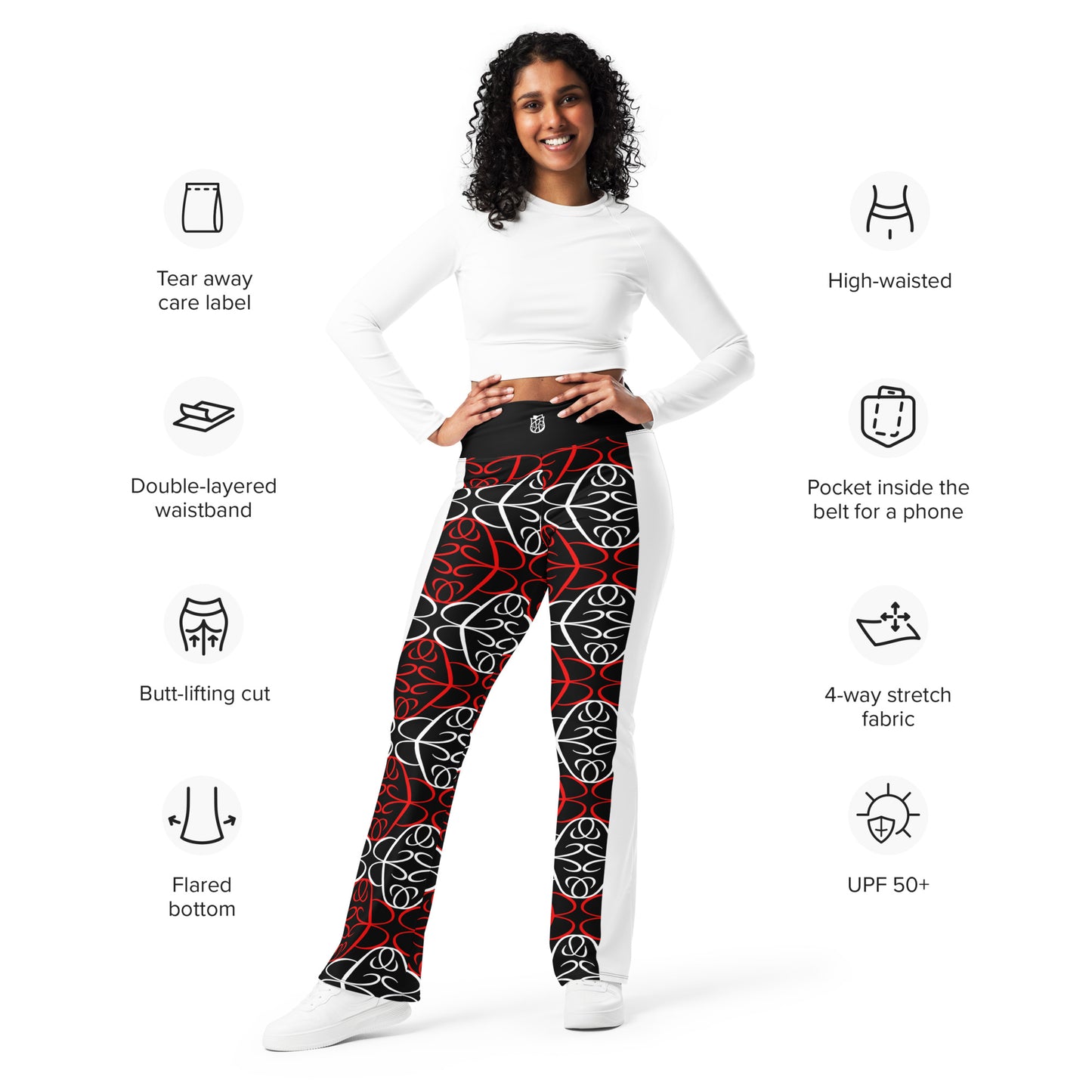 Phallacy Players Designer Flare Leggings